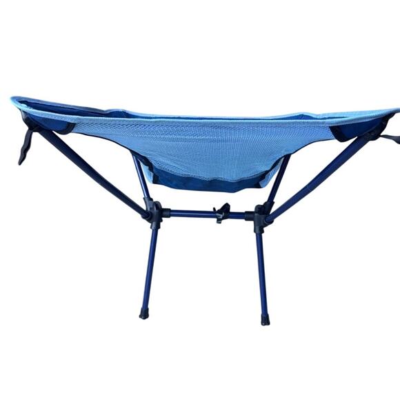 Adventuridge Lightweight Small Portable Blue Camp Chair and Bag 3.2lbs - Picture 4 of 13